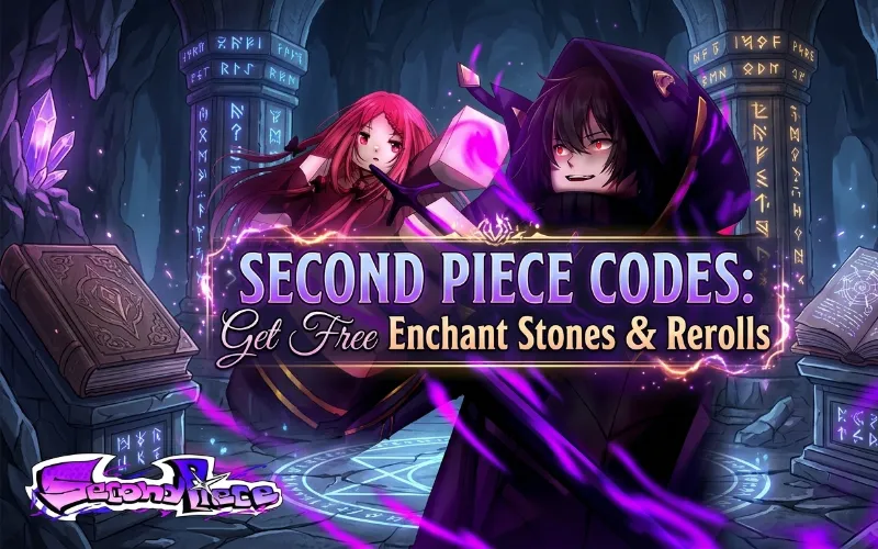 Second Piece Codes: Get Free Enchant Stones & Rerolls